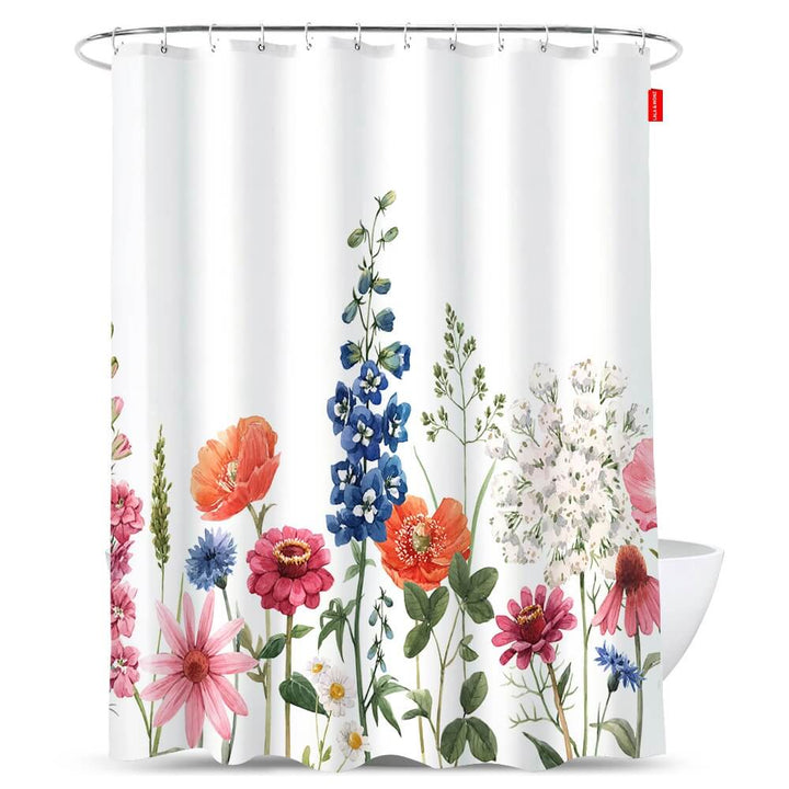 Floral-Shower-Curtain-for-Bathroom