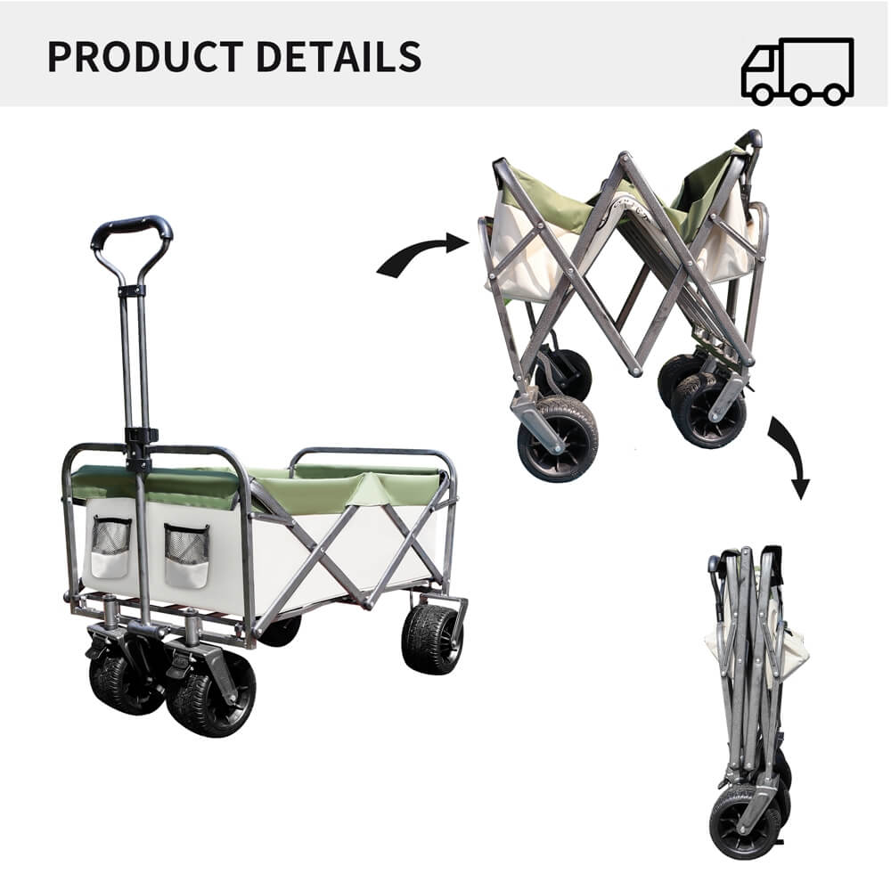 Outdoor Portable Beach Camping Wagon Cart