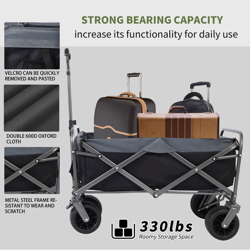 Outdoor Portable Beach Camping Wagon Cart