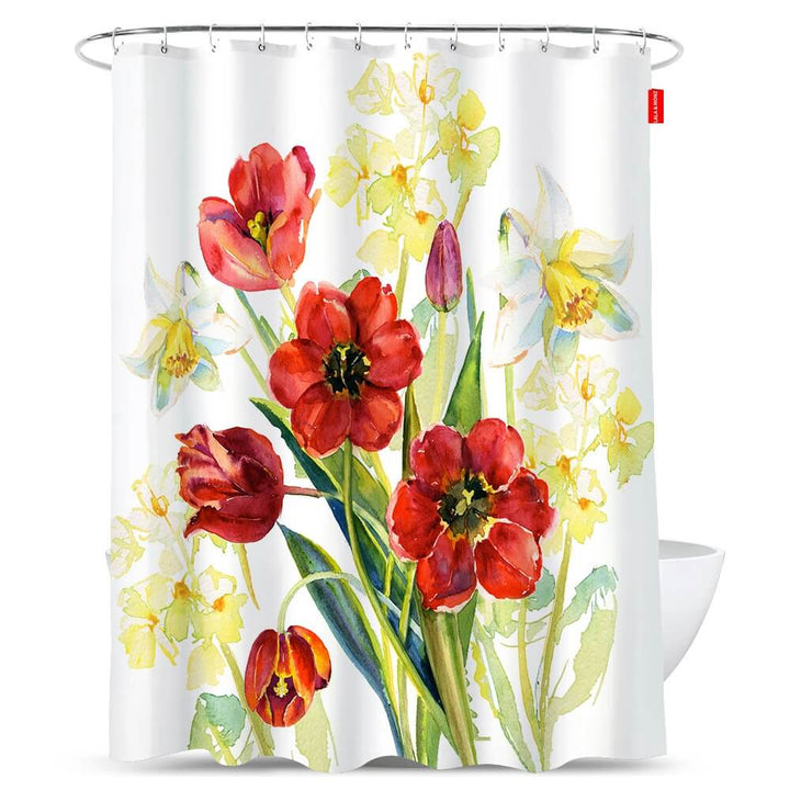 Yellow-and-Orange-Floral-Shower-Curtain