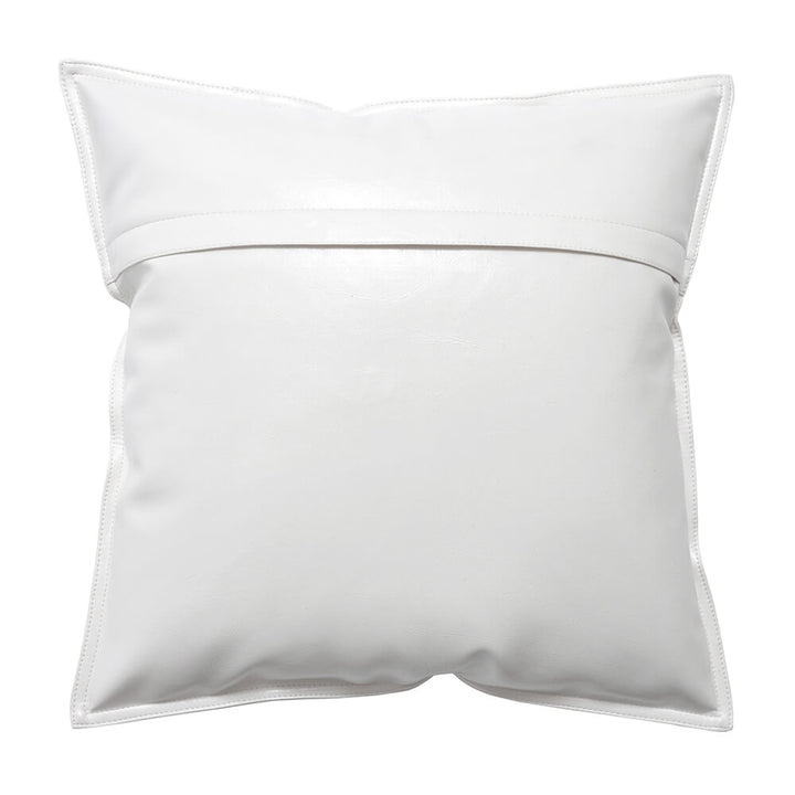 Faux Leather Throw Pillow Cover