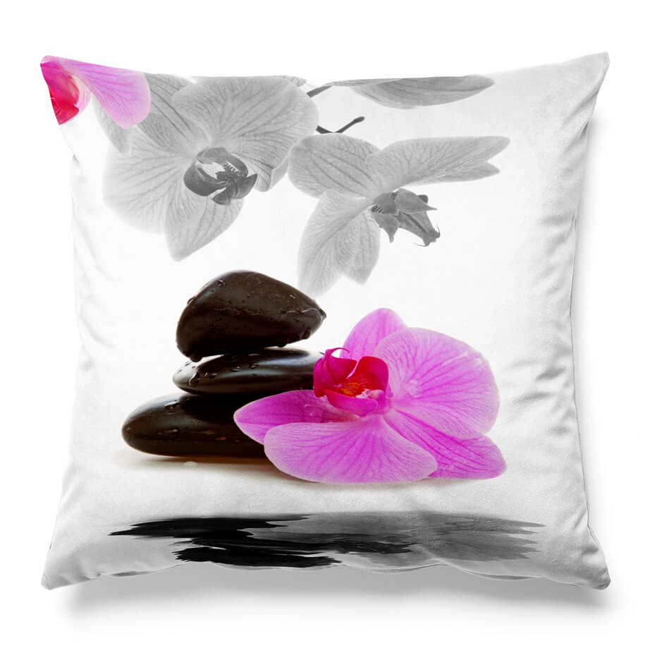 Butterfly Orchid Throw Pillow Covers