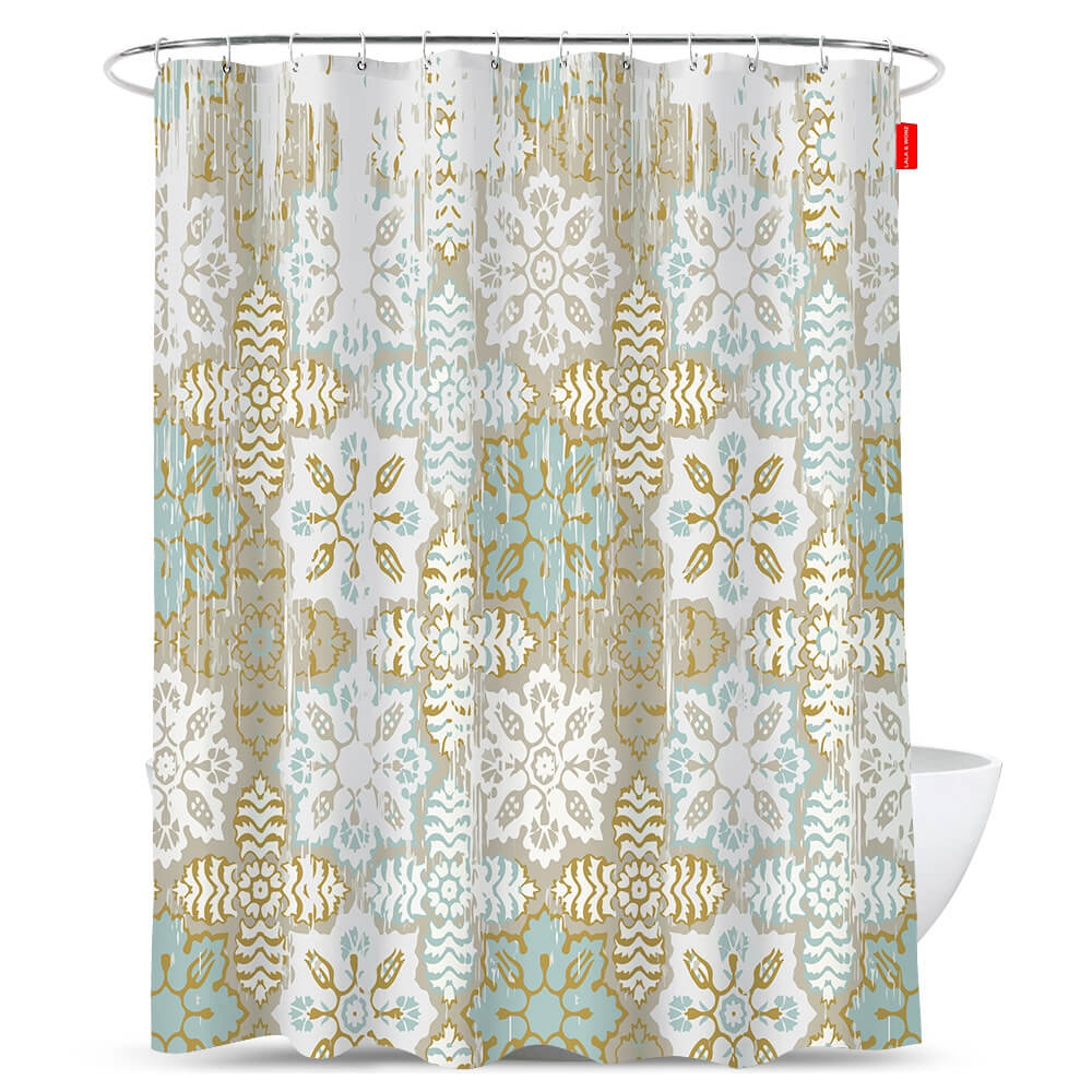 Vintage Print Shower Curtain